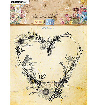 Studio Light JMA Clear Stamp Wild heart Wild & Free nr.670
