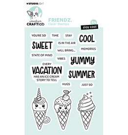 Studio Light - Creative Craftlab CCL Clear Stamp Stay cool Friendz nr.690