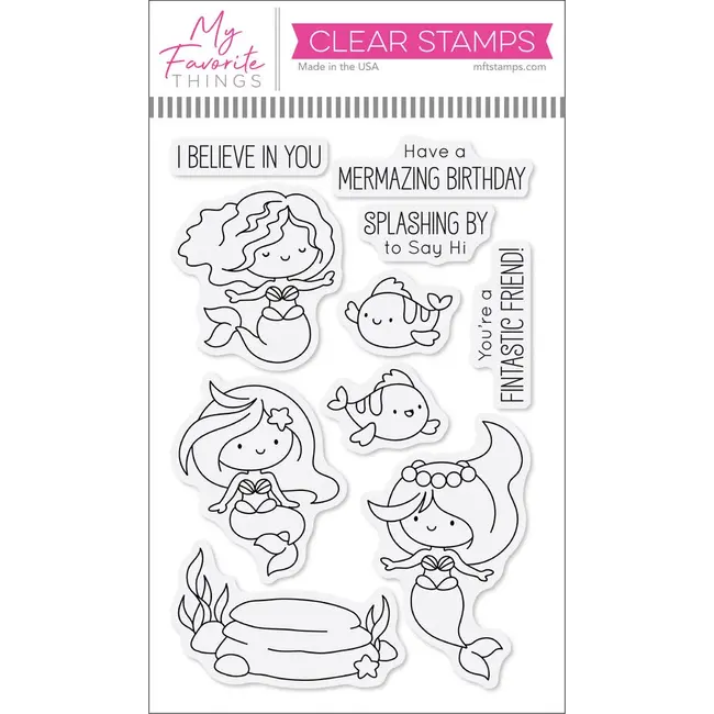 My Favorite Things My Favorite Things Fintastic Friends Clear Stamps