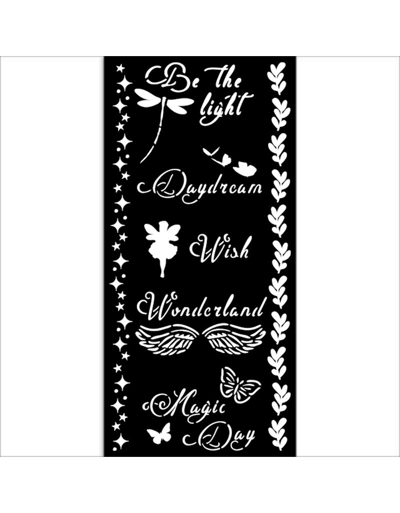 Stamperia Thick stencil cm 12X25 - Wonderland Magic Day