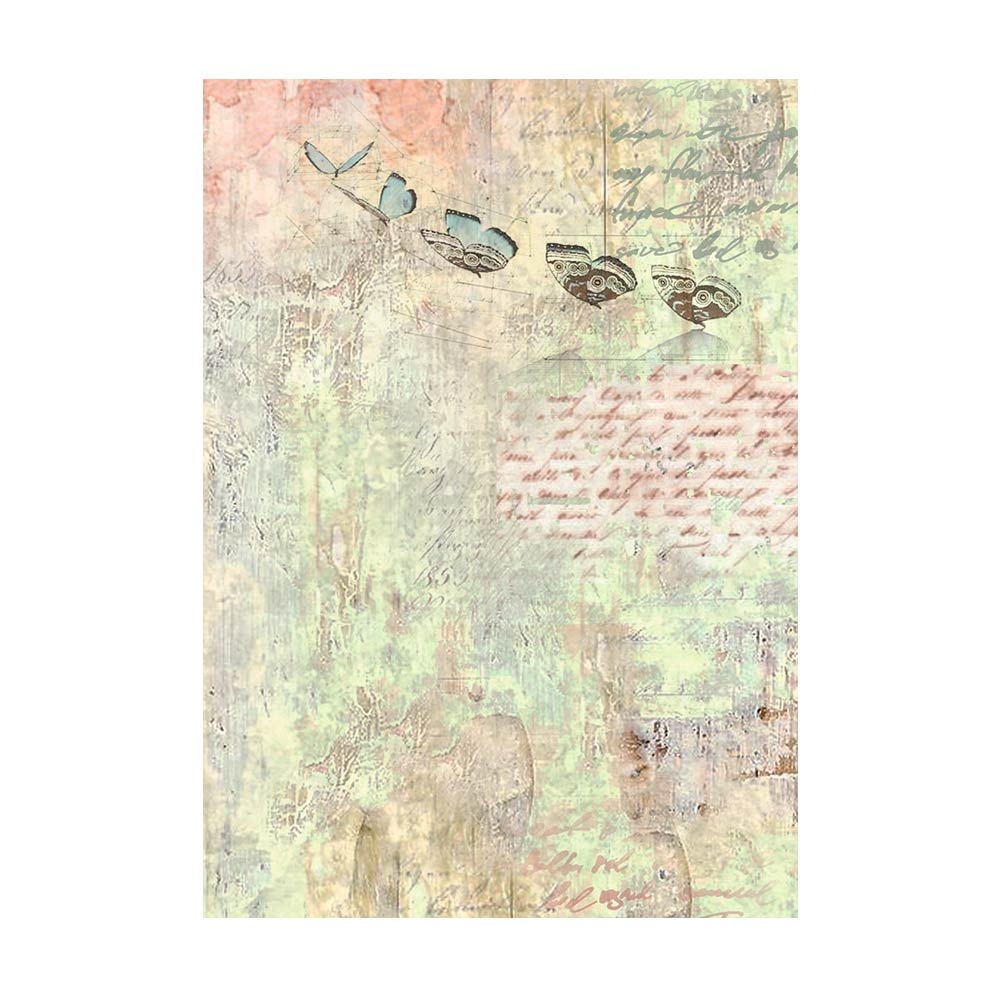 Stamperia Selection 8 Rice paper A6 backgrounds - Wonderland