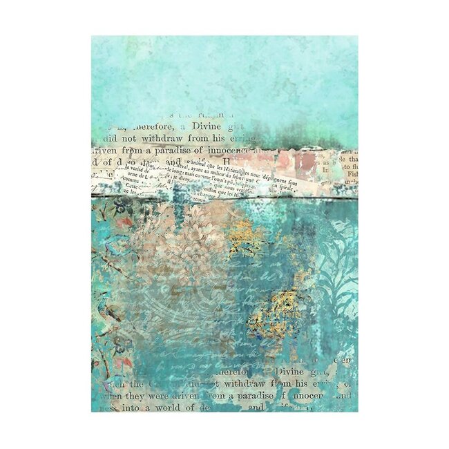 Stamperia Selection 8 Rice paper A6 backgrounds - Wonderland