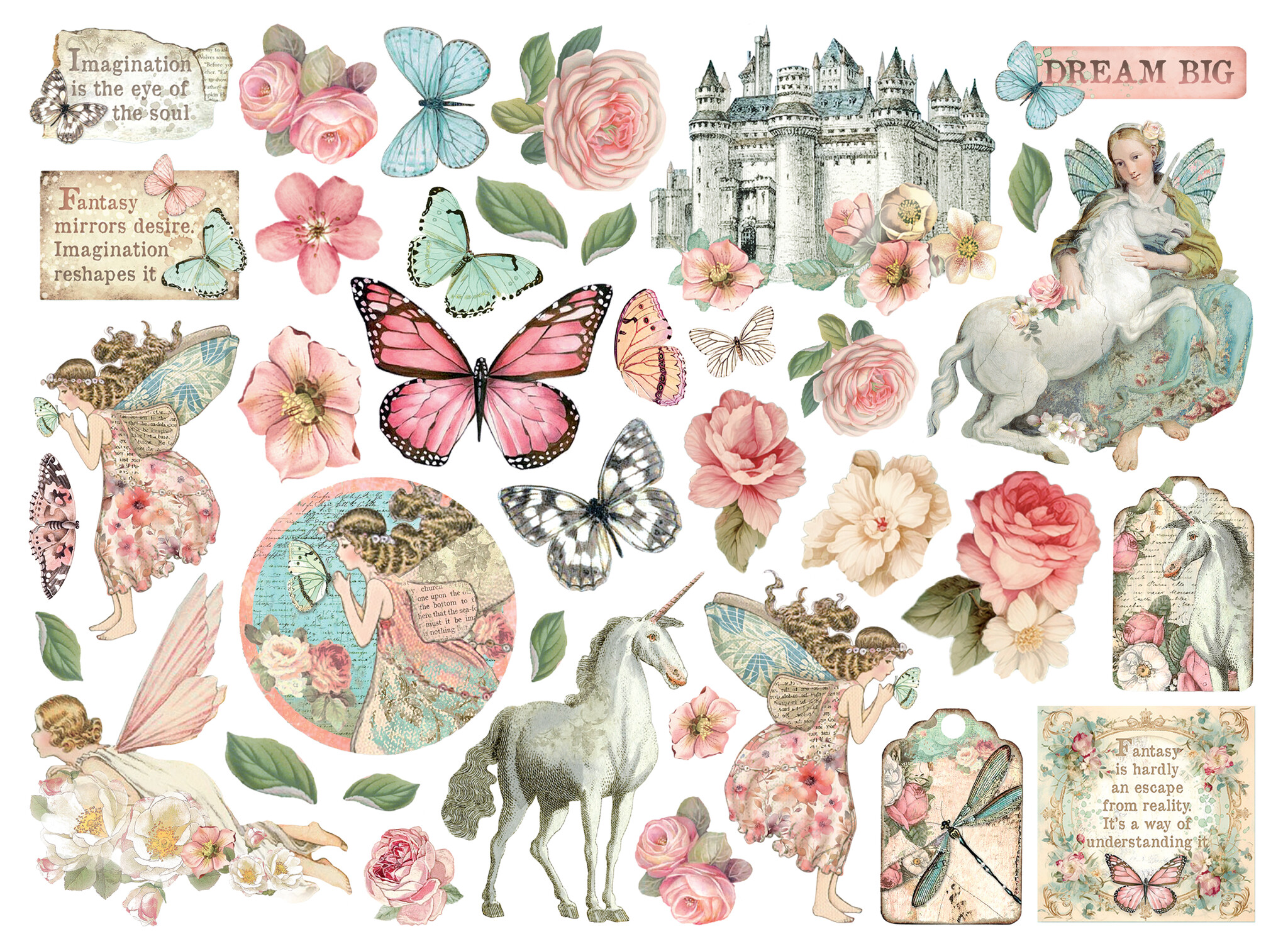 Stamperia Die cuts assorted - Wonderland