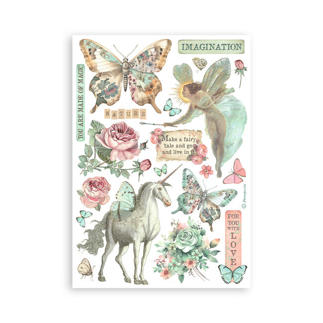 Stamperia Washi pad 8 sheets A5 - Wonderland