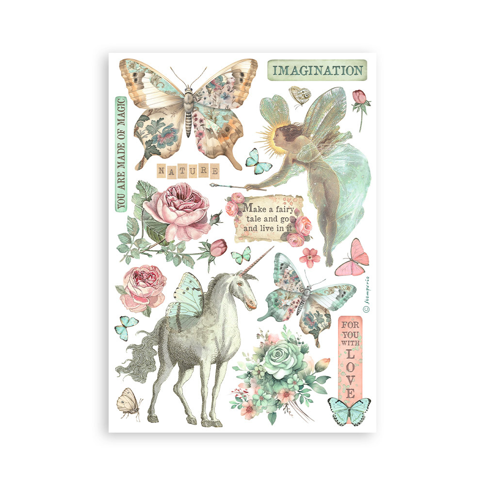 Stamperia Washi pad 8 sheets A5 - Wonderland
