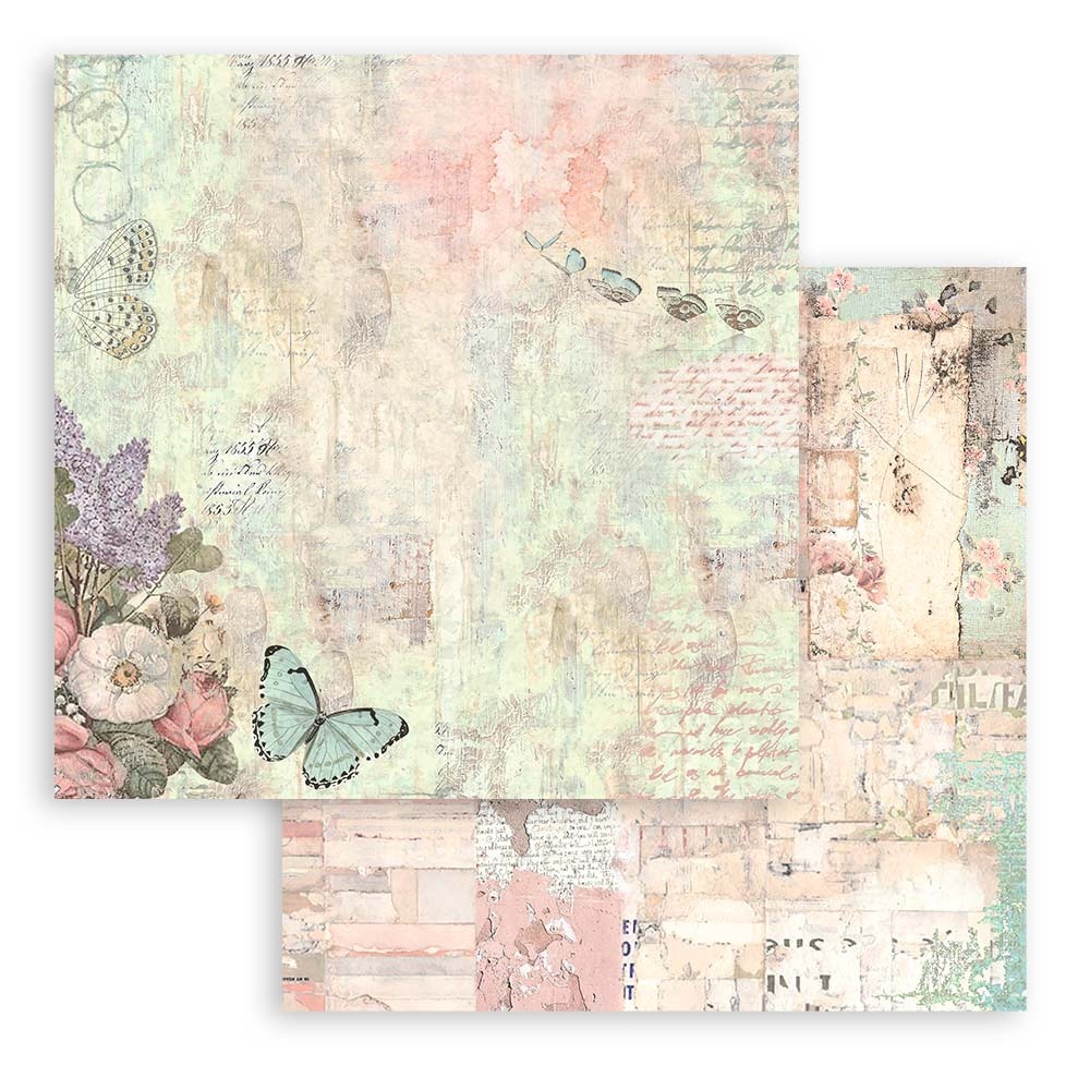 Stamperia Scrapbooking Small Pad 10 sheets cm 20,3X20,3 (8"X8") - Wonderland