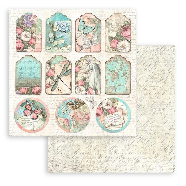 Stamperia Scrapbooking Pad 10 sheets cm 30,5x30,5 (12"x12") - Wonderland