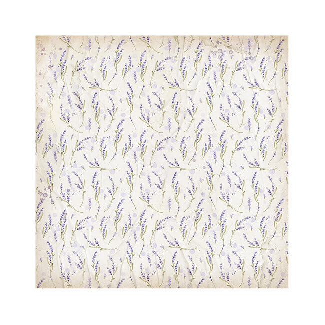Stamperia Pack 4 sheets fabric cm 30x30 - Lavender