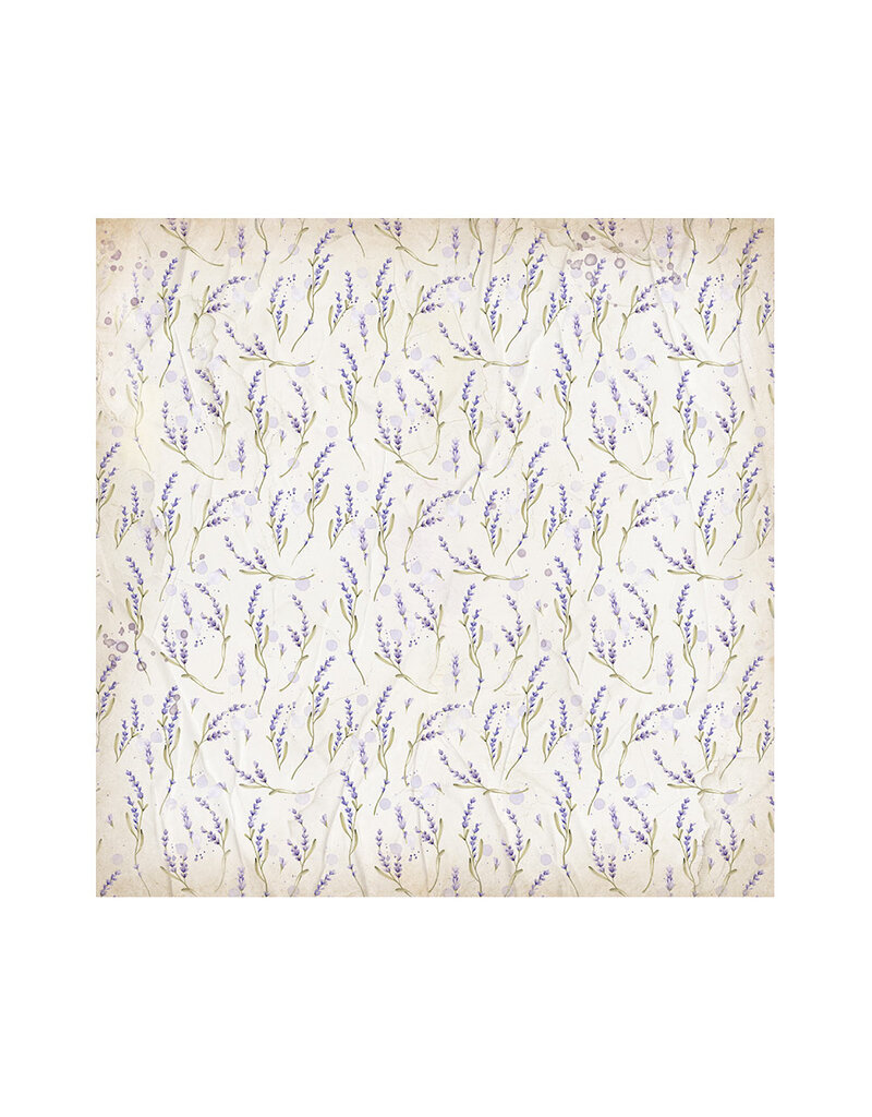 Stamperia Pack 4 sheets fabric cm 30x30 - Lavender