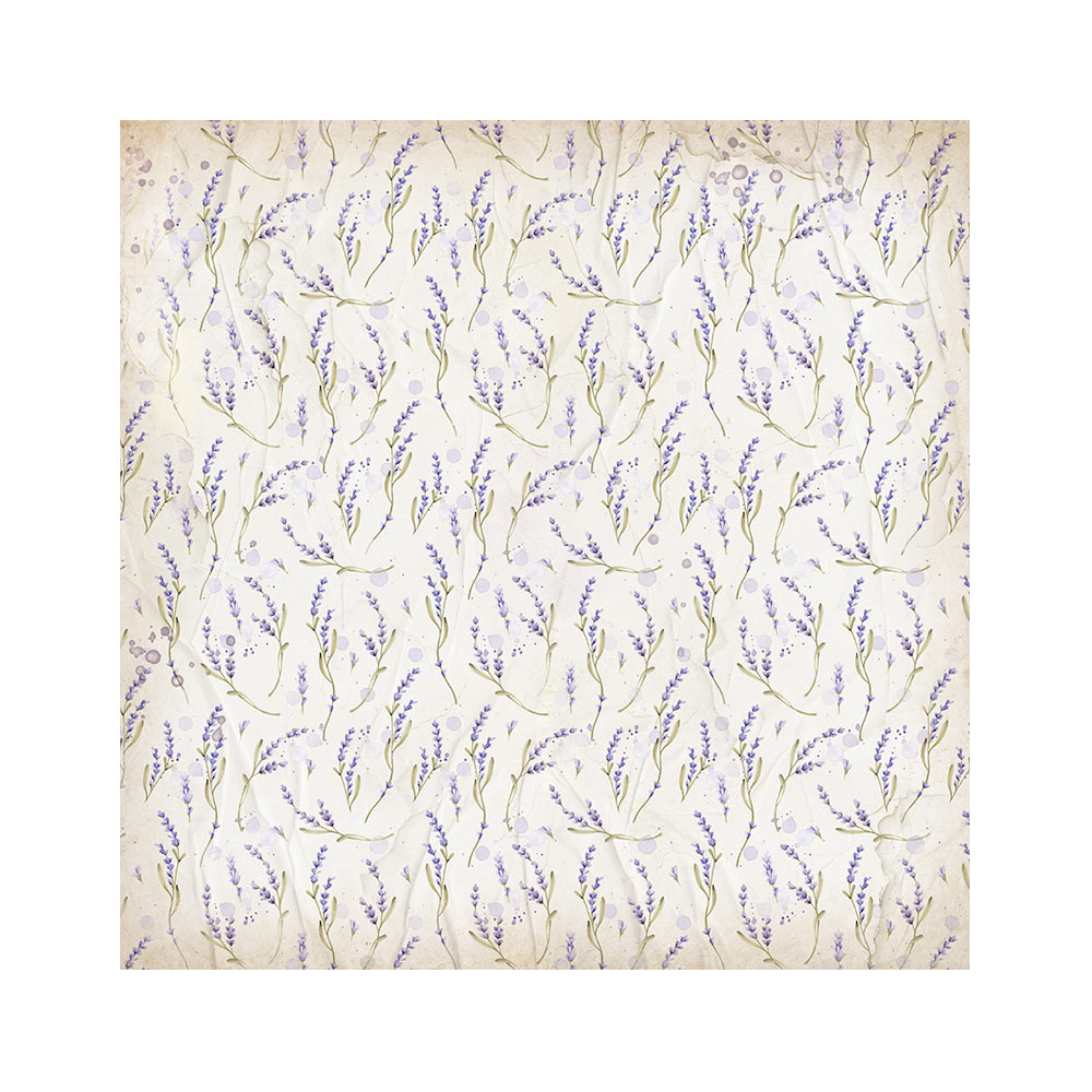 Stamperia Pack 4 sheets fabric cm 30x30 - Lavender