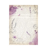 Stamperia Selection 8 Rice paper A6 backgrounds - Lavender