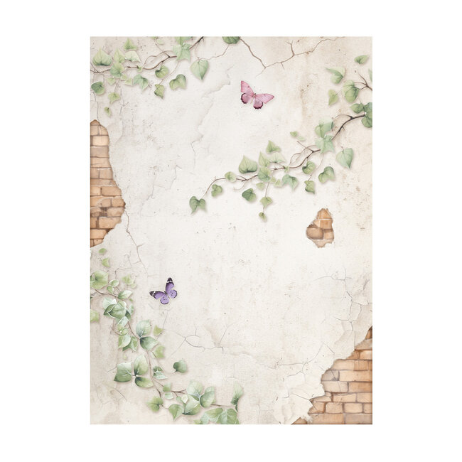 Stamperia Selection 8 Rice paper A6 backgrounds - Lavender