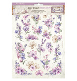 Stamperia Selection 6 Rice paper A4 - Lavender