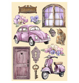 Stamperia Colored Wooden shape A5 - Lavender