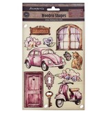 Stamperia Colored Wooden shape A5 - Lavender