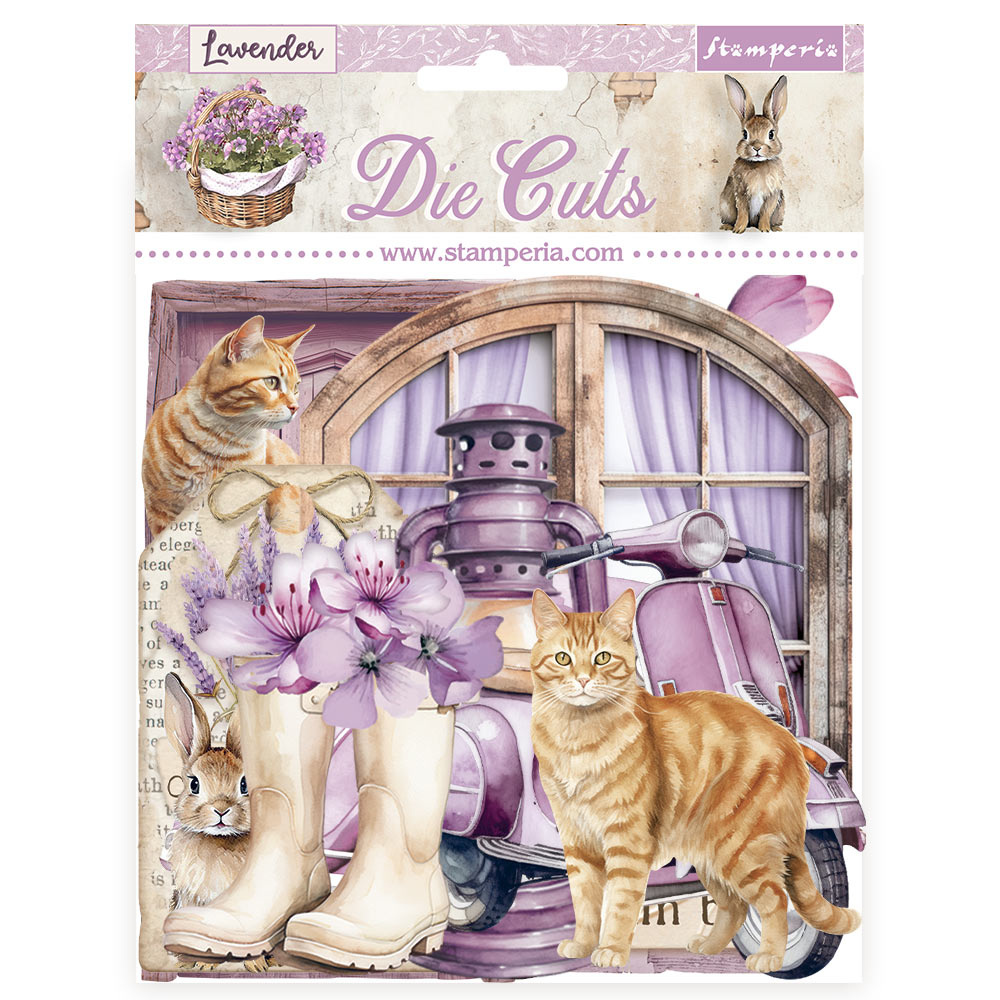 Stamperia Die cuts assorted - Lavender
