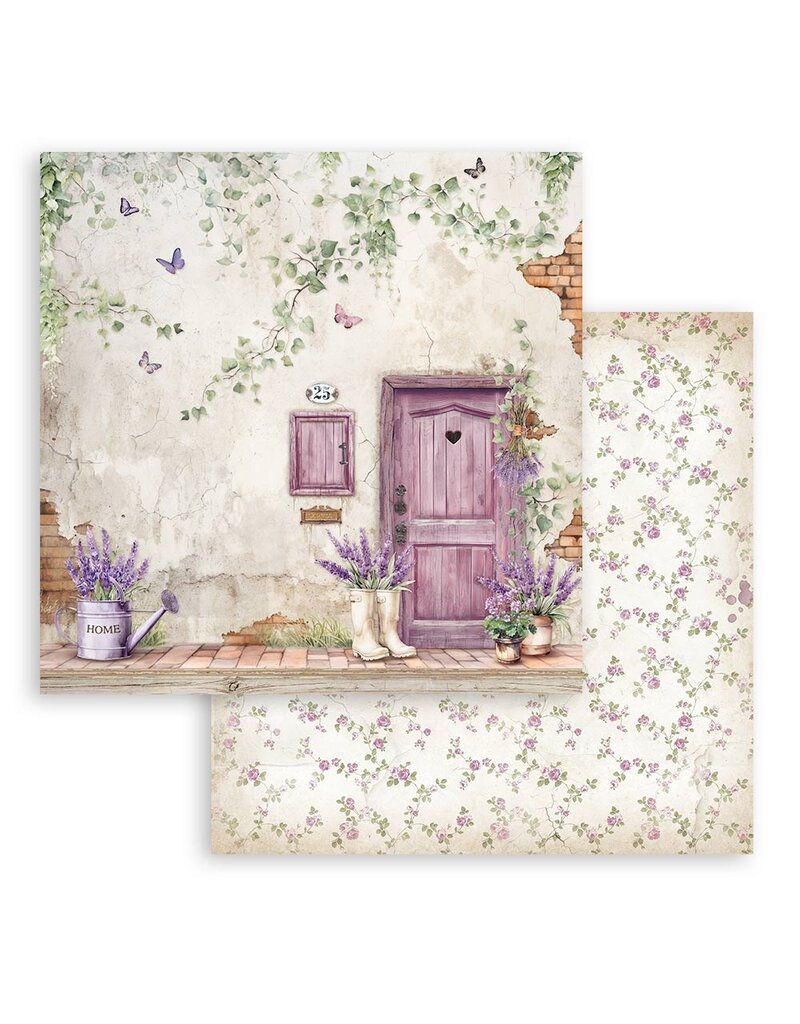 Stamperia Scrapbooking Double face sheet - Lavender door