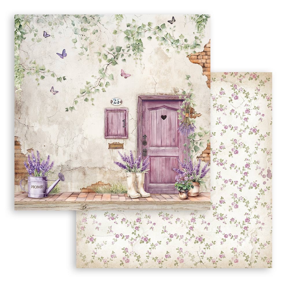Stamperia Scrapbooking Double face sheet - Lavender door