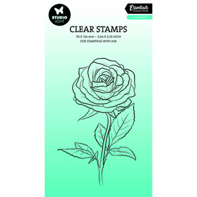 Studio Light SL Clear Stamp Single rose Essentials nr.693