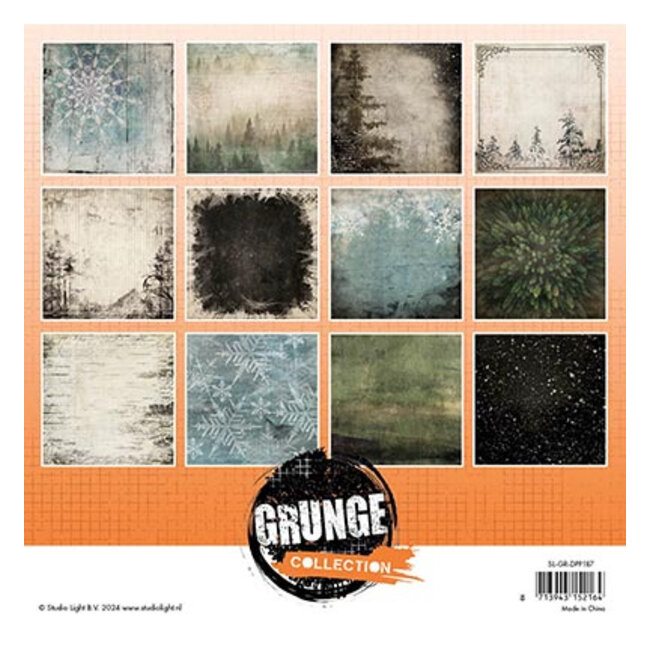 Studio Light  GR Design Paper Pad Background paper Grunge Collection nr.187