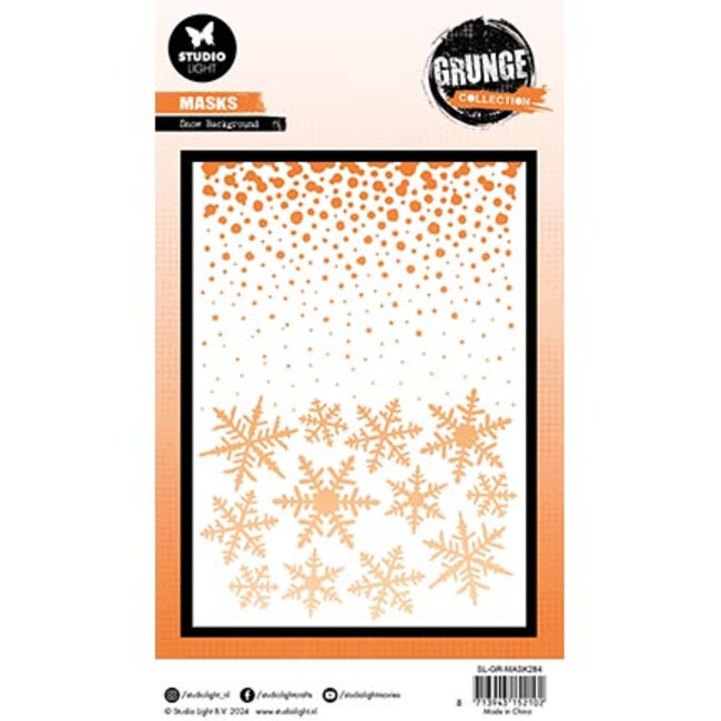 Studio Light  GR Mask Snow background Grunge Collection nr.284