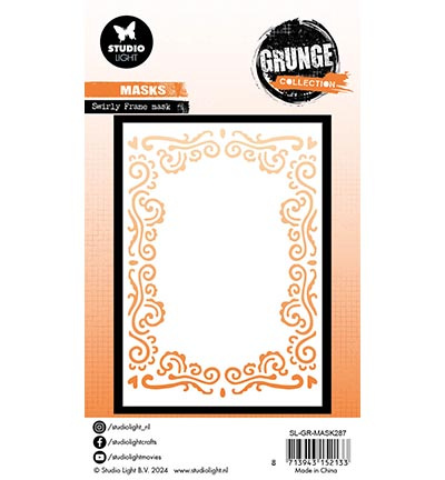 Studio Light GR Mask Swirly frame Grunge Collection nr.287