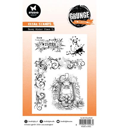 Studio Light GR Clear Stamp Snowy winter times Grunge Collection nr.682