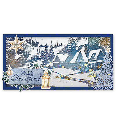 Studio Light SL Acetate sheet Snowy town, pine & verses Essentials nr.07