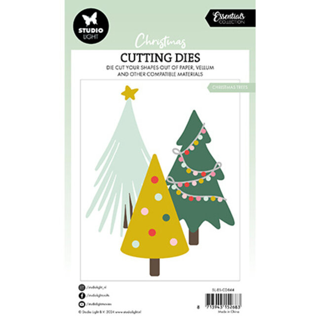 Studio Light SL Cutting Dies Christmas trees Essentials nr.844