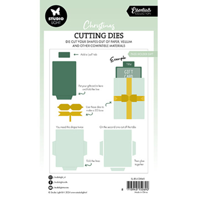 Studio Light SL Cutting Dies Pass holder gift Essentials nr.845