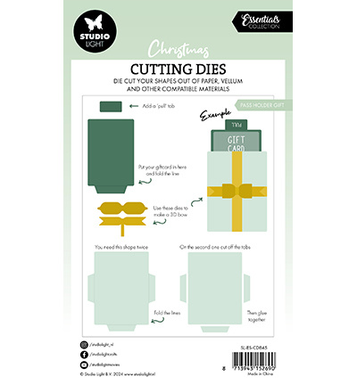 Studio Light SL Cutting Dies Pass holder gift Essentials nr.845