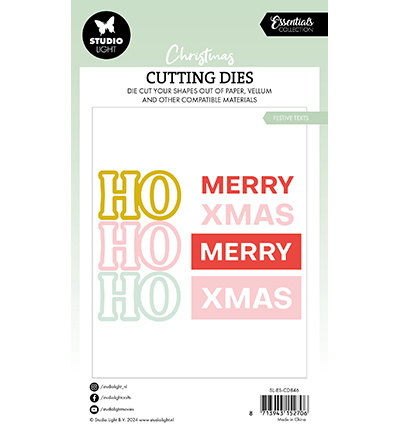 Studio Light SL Cutting Dies Festive texts Essentials nr.846