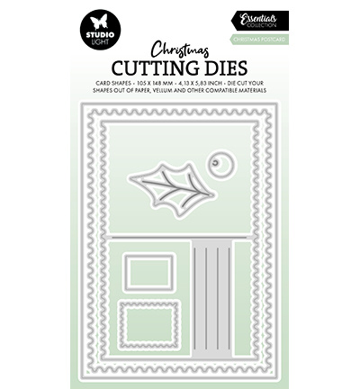 Studio Light SL Cutting Dies Christmas postcard Essentials nr.847
