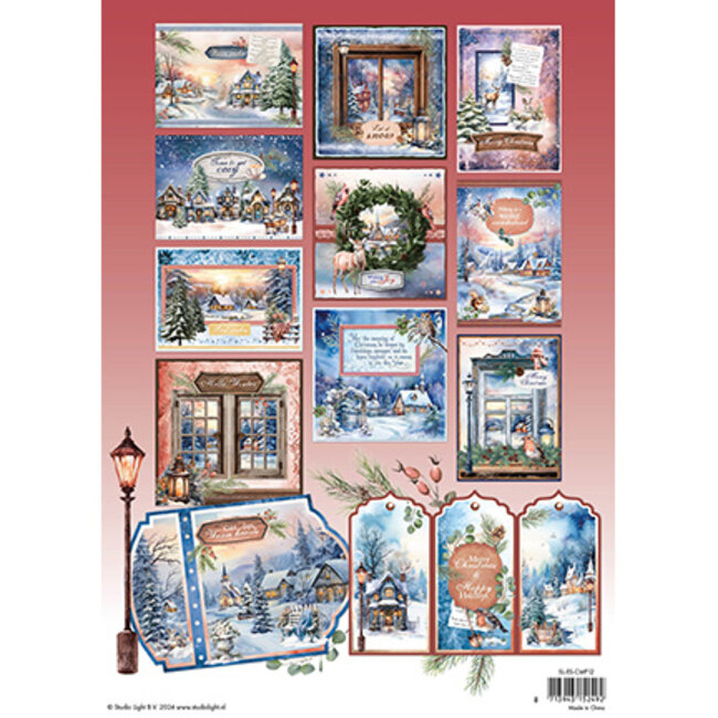 Studio Light SL Card making pad Dreamy Christmas Essentials nr.12