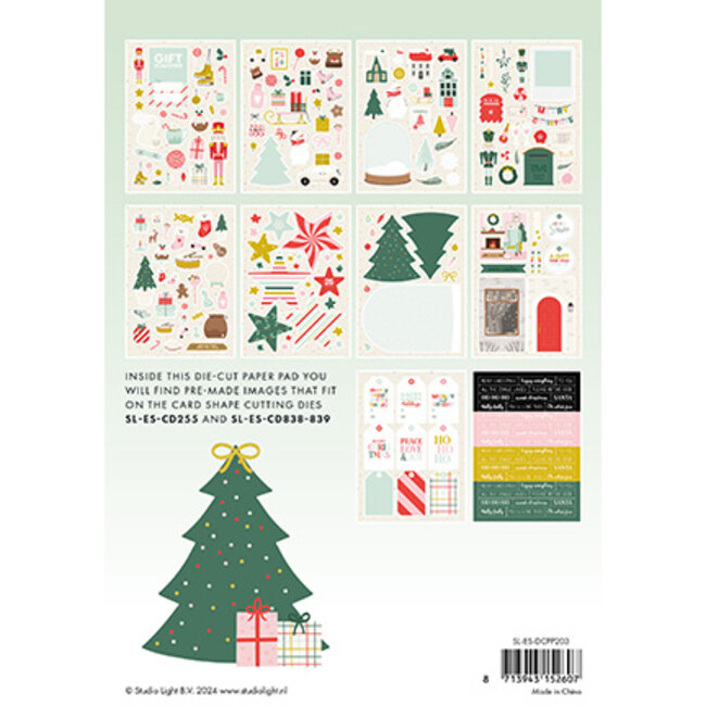 Studio Light SL Die-cut Paper Pad Sweet Christmas Essentials nr.203
