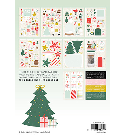 Studio Light SL Die-cut Paper Pad Sweet Christmas Essentials nr.203