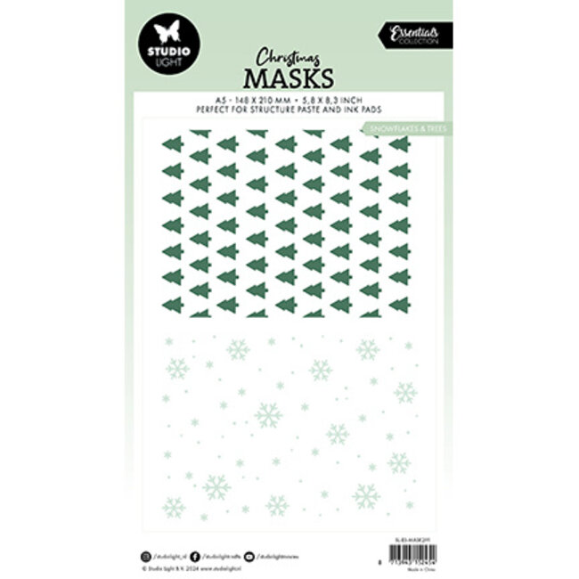 Studio Light SL Mask Snowflakes & trees Essentials nr.291