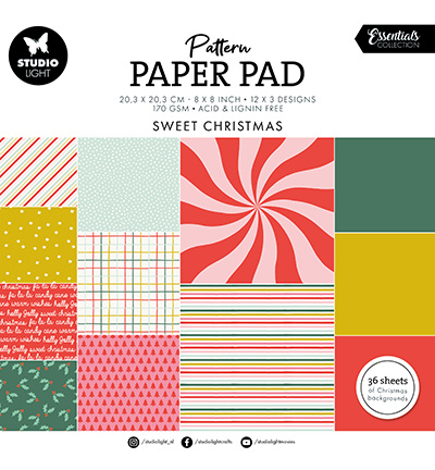 Studio Light SL Pattern Paper Pad Sweet Christmas Essentials nr.199