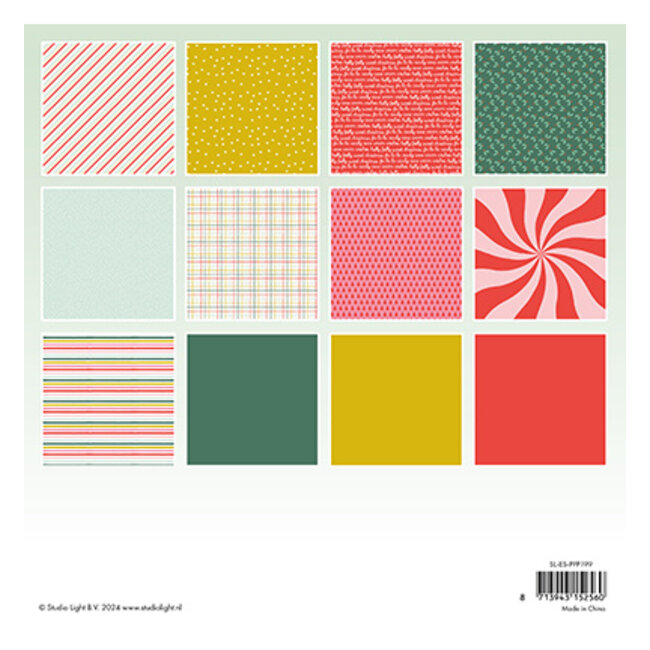 Studio Light SL Pattern Paper Pad Sweet Christmas Essentials nr.199