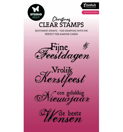 Studio Light SL Clear Stamp Kerstwensen Essentials nr.697