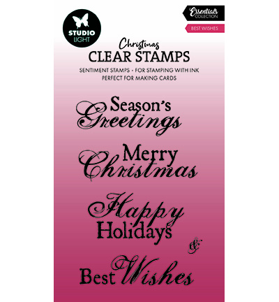 Studio Light SL Clear Stamp Best Wishes Essentials nr.698