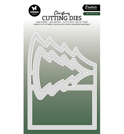 Studio Light SL Cutting Dies Tree folding card Essentials nr.255