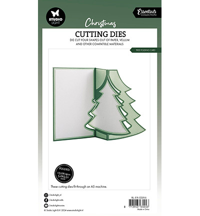 Studio Light  SL Cutting Dies Tree folding card Essentials nr.255
