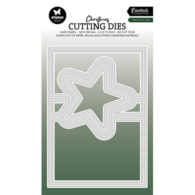 Studio Light  SL Cutting Dies Star folding card Essentials nr.839