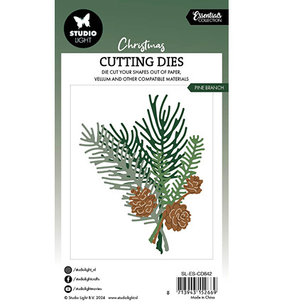 Studio Light  SL Cutting Dies Pine branch Essentials nr.842