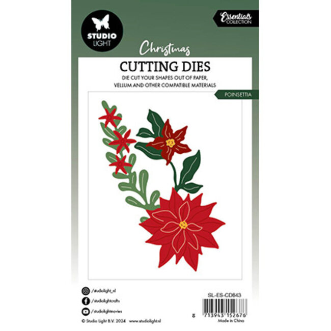 Studio Light  SL Cutting Dies Poinsettia Essentials nr.843