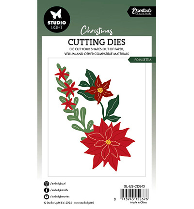 Studio Light  SL Cutting Dies Poinsettia Essentials nr.843