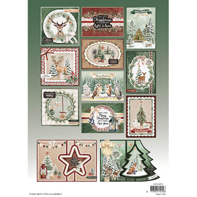 Studio Light  SL Card making pad Festive Forest Essentials nr.13