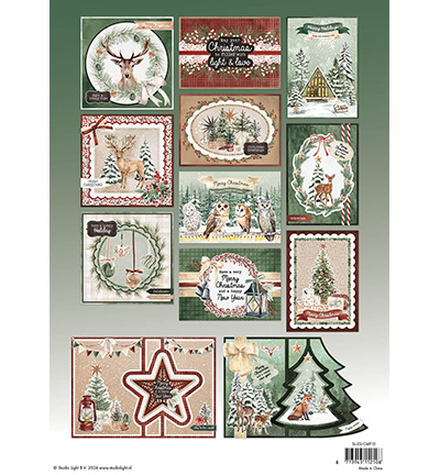 Studio Light  SL Card making pad Festive Forest Essentials nr.13