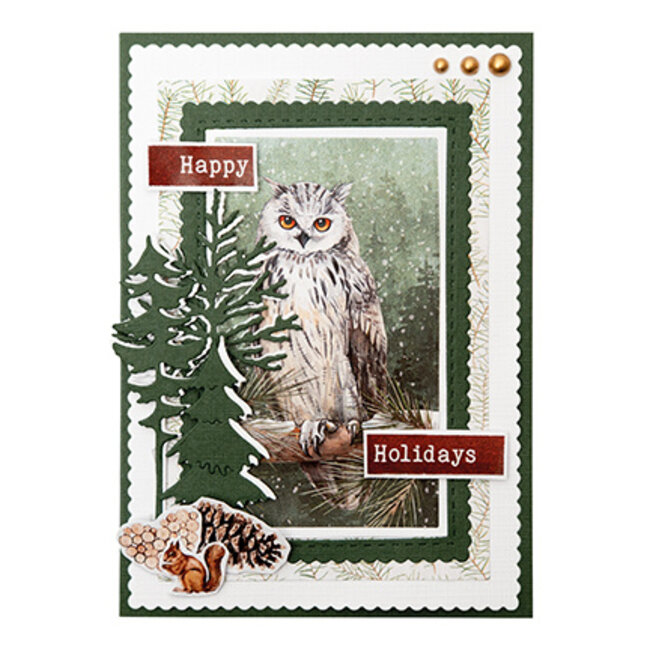 Studio Light  SL Die-cut Paper Pad Festive Forest Essentials nr.204